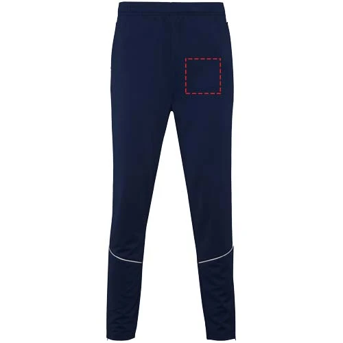 Evans unisex tepláková súprava - Roly – námornícka modrá – tlačová plocha – Ľavá nohavica
