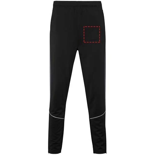 Evans unisex tepláková súprava - Roly – černá – tlačová plocha – Ľavá nohavica
