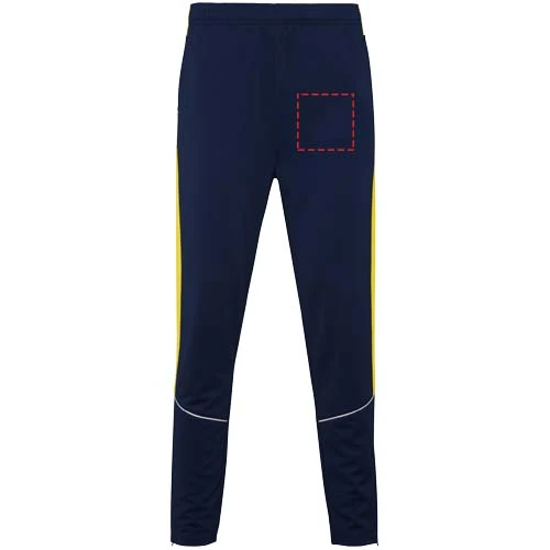Evans unisex tepláková súprava - Roly – námornícka modrá – tlačová plocha – Na levé noze