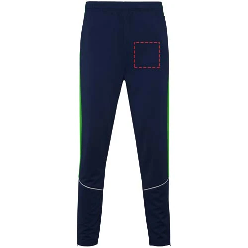 Evans unisex tepláková súprava - Roly – námornícka modrá – tlačová plocha – Na levé noze