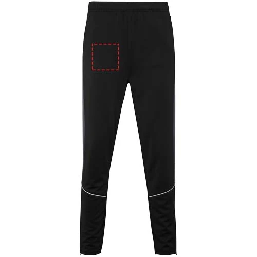 Evans unisex tepláková súprava - Roly – černá – tlačová plocha – Pravá nohavica