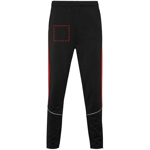 Evans unisex tepláková súprava - Roly – černá – tlačová plocha – Pravá noha