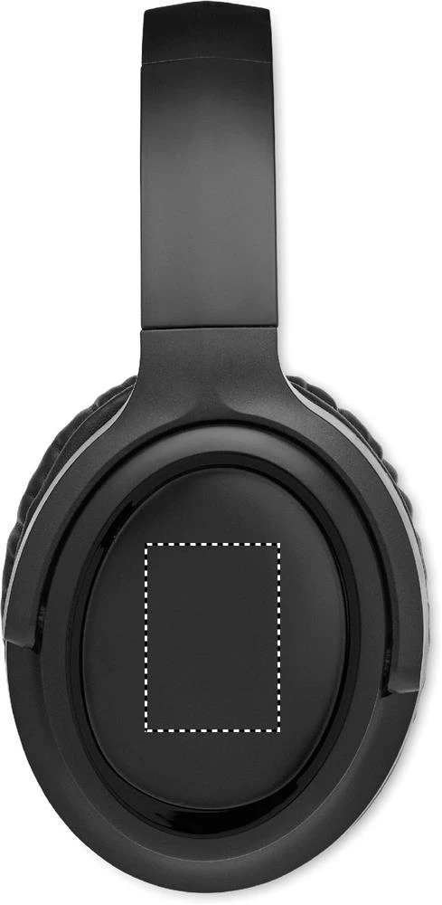 Skladacie bezdrôtové slúchadlá SILENT – černá – tlačová plocha – EAR LEFT