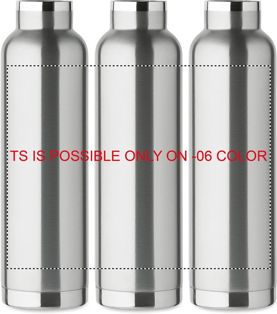 Fľaša s dvojitou stenou 660 ml RIFLOW – matná stříbrná – tlačová plocha – Sublimácia