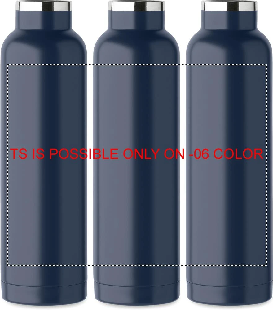 Fľaša s dvojitou stenou 660 ml RIFLOW – francouzská námořnická modř – tlačová plocha – Sublimácia