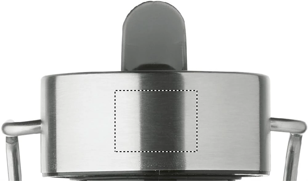 Fľaša s dvojitou stenou 660 ml RIFLOW – matná stříbrná – tlačová plocha – LID SIDE