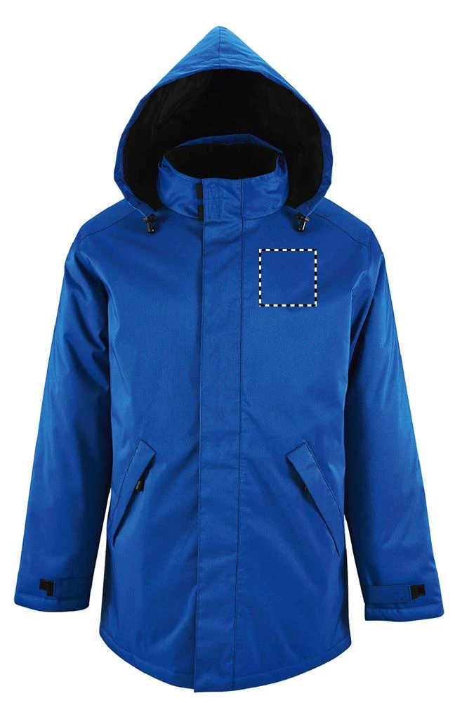ROBYN PARKA UNISEX ROBYN - Sol's – uhlově šedá – tlačová plocha – Hruď vľavo