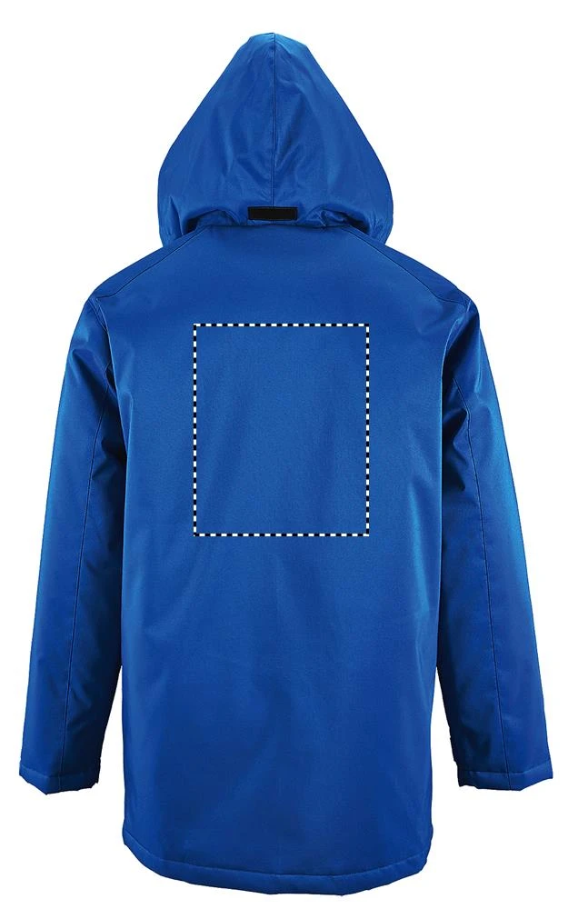 ROBYN PARKA UNISEX ROBYN - Sol's – uhlově šedá – tlačová plocha – Zadná strana