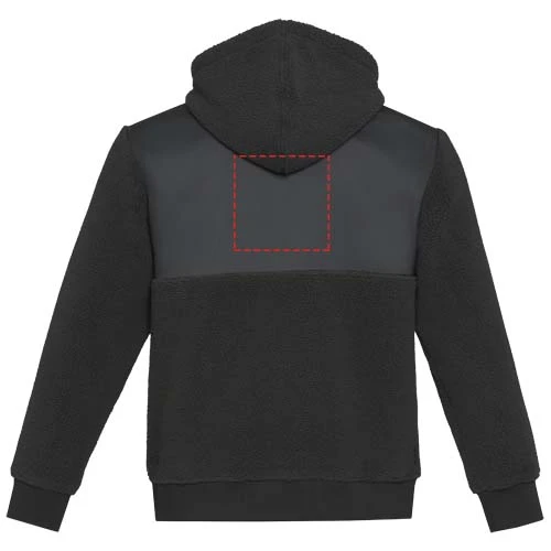 Evans unisex recyklovaná bunda - Elevate – černá – tlačová plocha – Impact vyšší záď