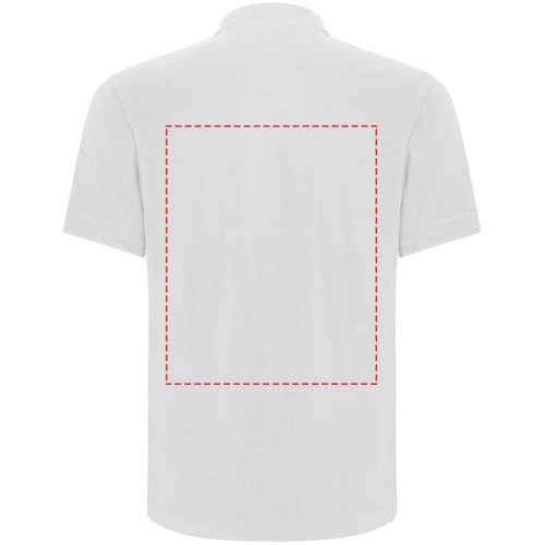Unisex polokošeľa s krátkym rukávom Centauro Premium - Roly – bílá – tlačová plocha – Horná časť chrbta