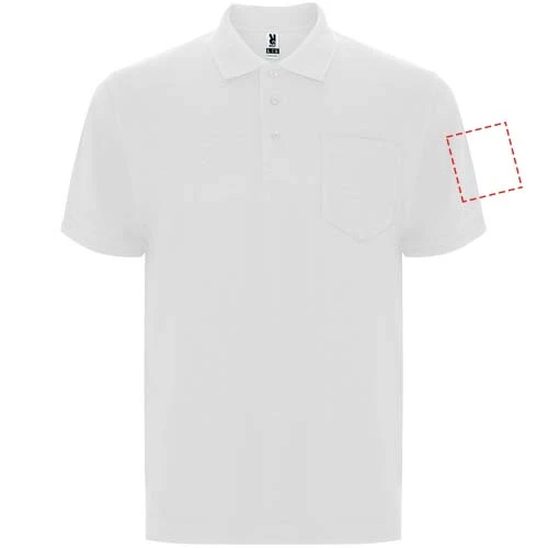 Unisex polokošeľa s krátkym rukávom Centauro Premium - Roly – bílá – tlačová plocha – Pravý biceps
