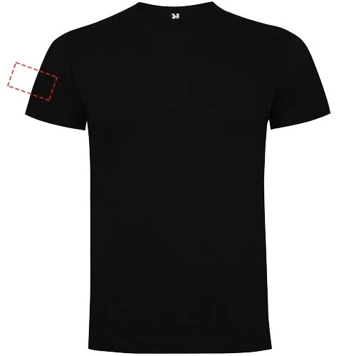 Detské tričko s krátkym rukávom Dogo Premium - Roly – černá – tlačová plocha – Pravý biceps