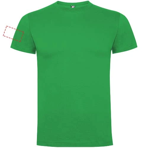 Detské tričko s krátkym rukávom Dogo Premium - Roly – irská zelená – tlačová plocha – Pravý biceps