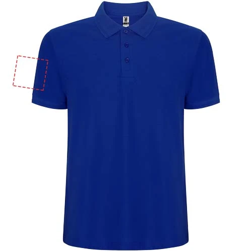 Pánska polokošeľa s krátkym rukávom Pegaso Premium - Roly – modrá – tlačová plocha – Pravý biceps