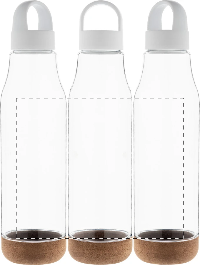 Cortex RPET fľaša – white – tlačová plocha – Obal