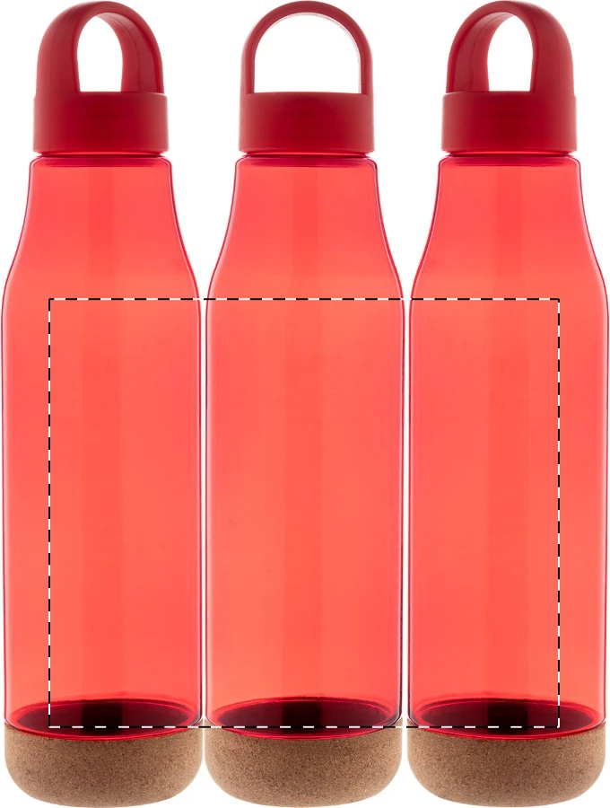 Cortex RPET fľaša – red – tlačová plocha – Obal