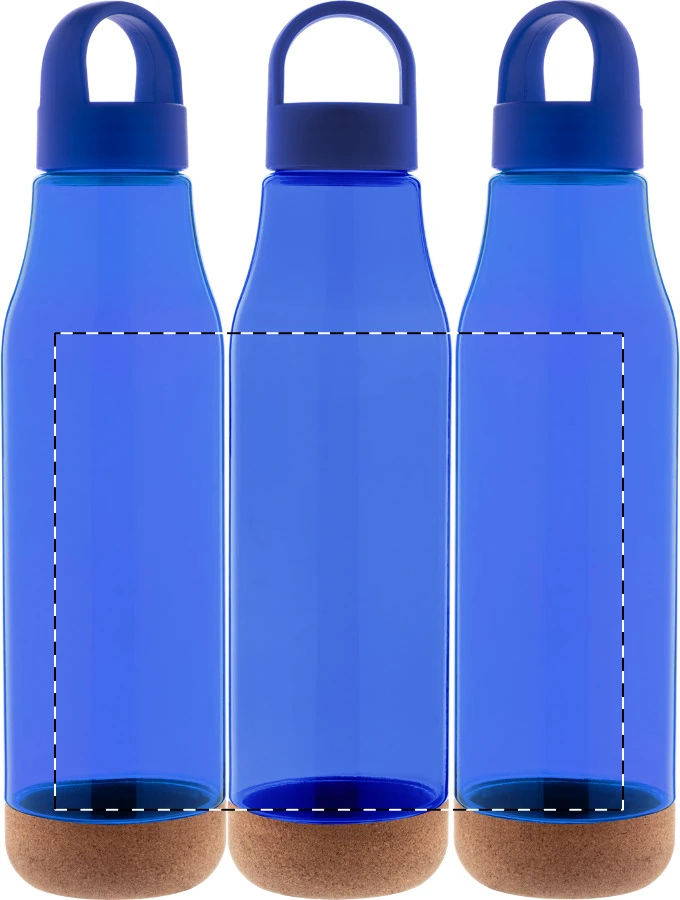 Cortex RPET fľaša – blue – tlačová plocha – Obal