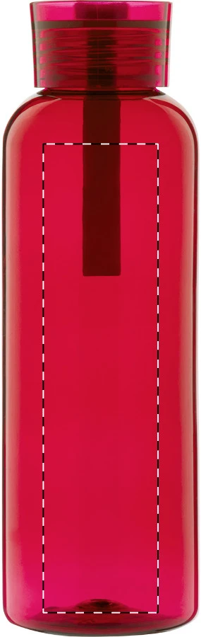 Resip RPET fľaša – red – tlačová plocha – Predná strana