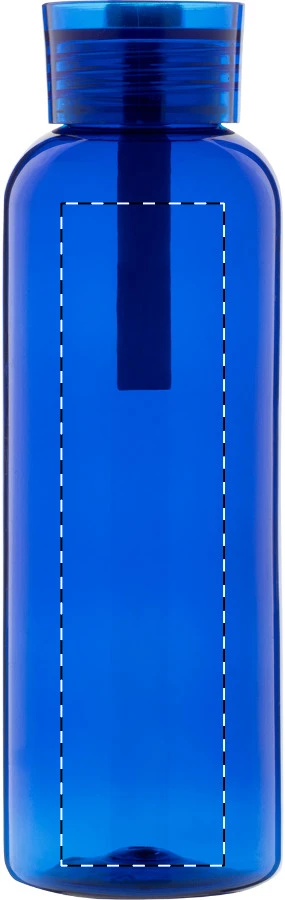 Resip RPET fľaša – blue – tlačová plocha – Predná strana