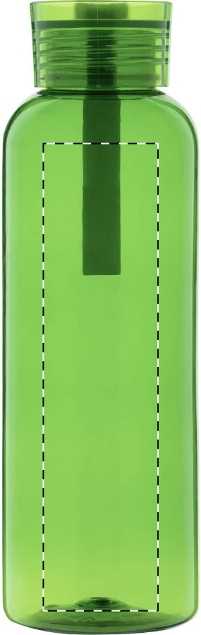 Resip RPET fľaša – green – tlačová plocha – Predná strana