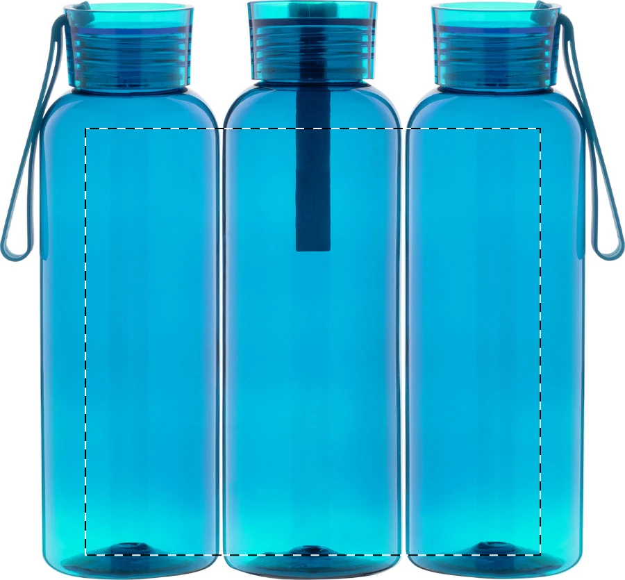 Resip RPET fľaša – light blue – tlačová plocha – Obal