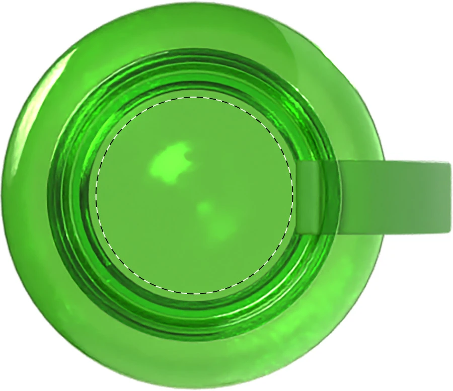 Resip RPET fľaša – green – tlačová plocha – Čiapka