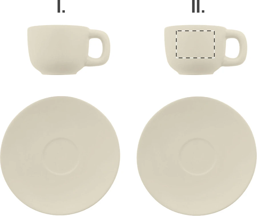 Caturra sada šálok na espresso – natural – tlačová plocha – Šálka 2 - pre praváka