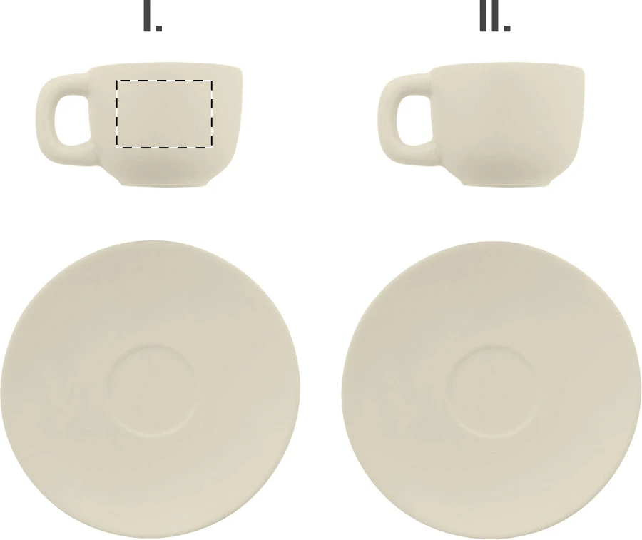 Caturra sada šálok na espresso – natural – tlačová plocha – Šálka 1 - pre ľaváka