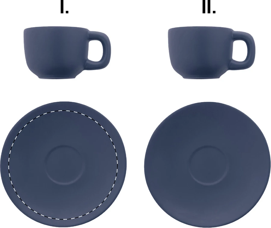 Caturra sada šálok na espresso – dark blue – tlačová plocha – Podšálka 1