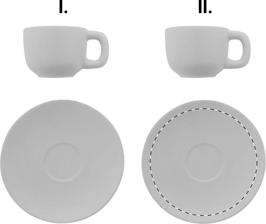 Caturra sada šálok na espresso – white – tlačová plocha – Podšálka 2