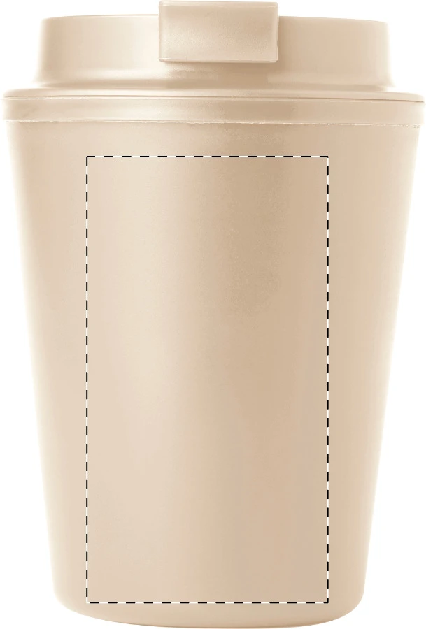 Cappulu RPP termo hrnček – natural – tlačová plocha – Predná strana