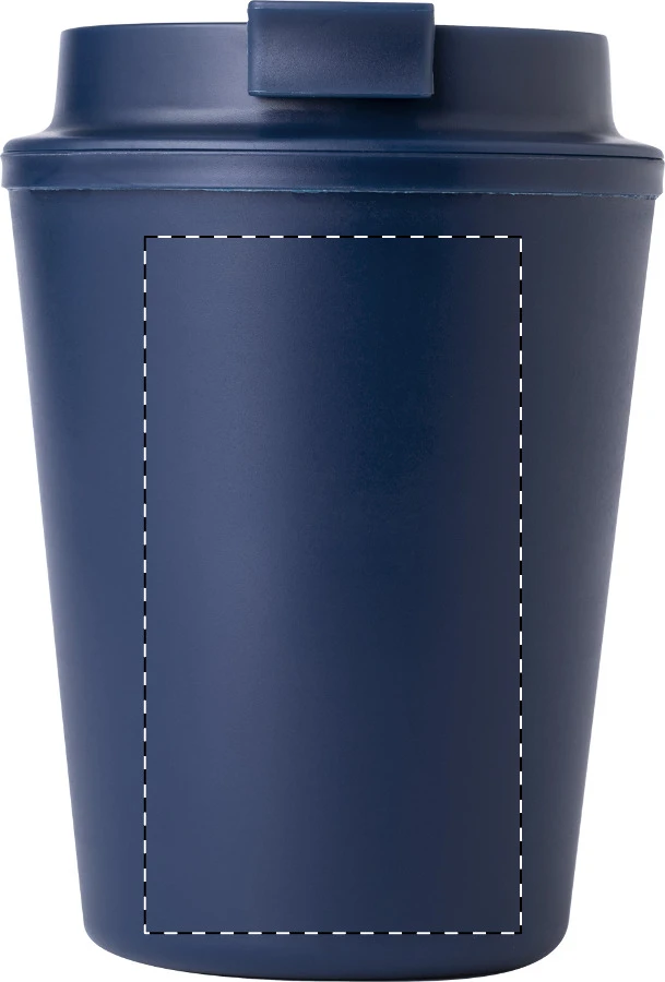 Cappulu RPP termo hrnček – dark blue – tlačová plocha – Predná strana