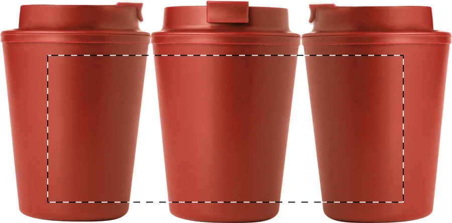 Cappulu RPP termo hrnček – red – tlačová plocha – Celoplošná potlač – rotačná sieťotlač