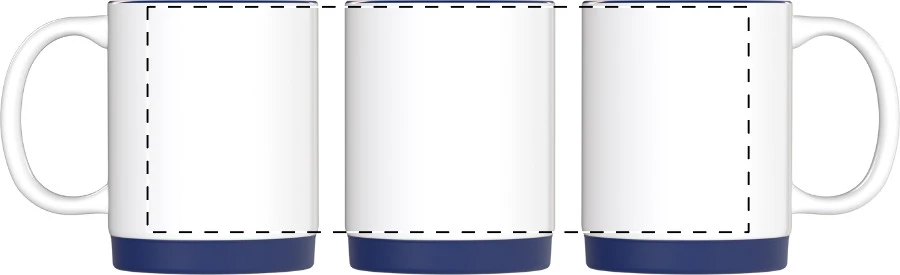 MultiColour Plus hrnček na sublimáciu – blue – tlačová plocha – Obal