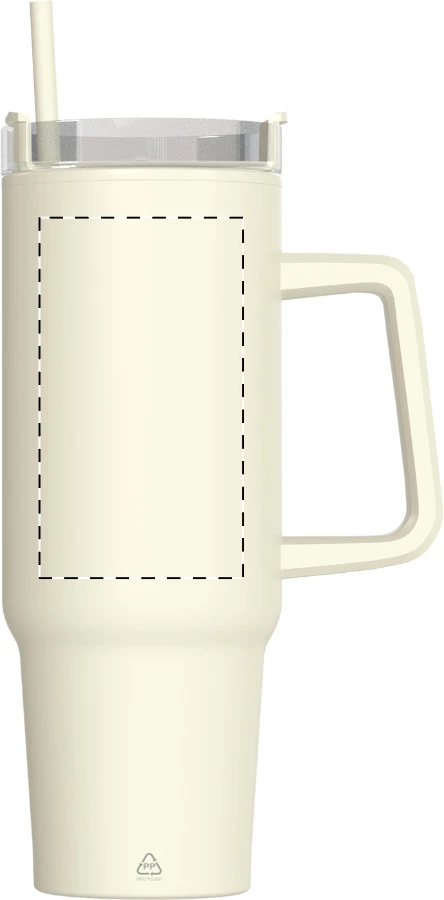 Renley termo hrnček – natural – tlačová plocha – Pravák