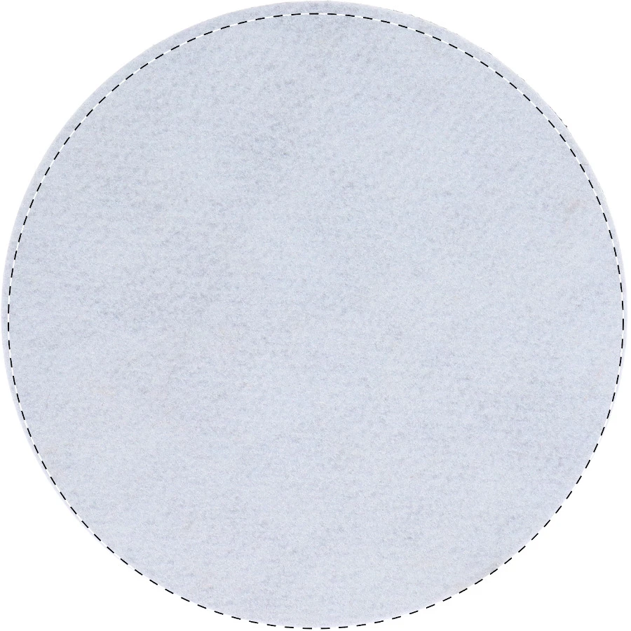 CreaFelt Cursor Round RPET podložka pod myš – white – tlačová plocha – Celý povrch