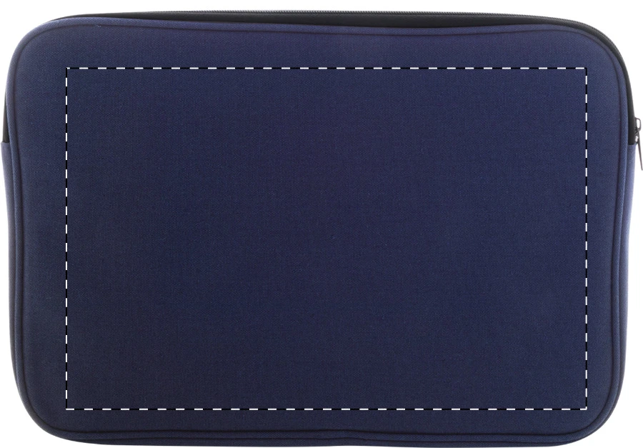 Rebyss Comp taška na notebook z recyklovaného plátna – dark blue – tlačová plocha – Zadná strana