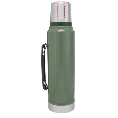 1000ml fľaša Stanley Classic - Stanley 1913® – lesní zelená – tlačová plocha – Viečko