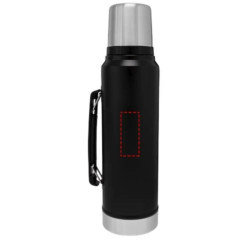 1000ml fľaša Stanley Classic - Stanley 1913® – černá matná – tlačová plocha – Bottle back