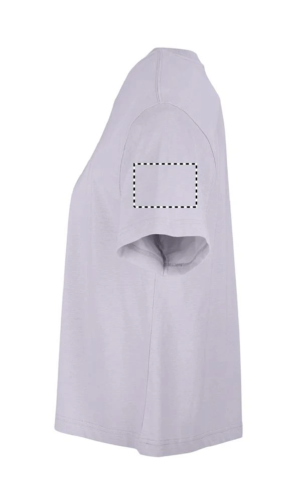 BOXY WOMEN NADMERNÉ TRIČKO - Sol's – french navy – tlačová plocha – Ľavý rukáv