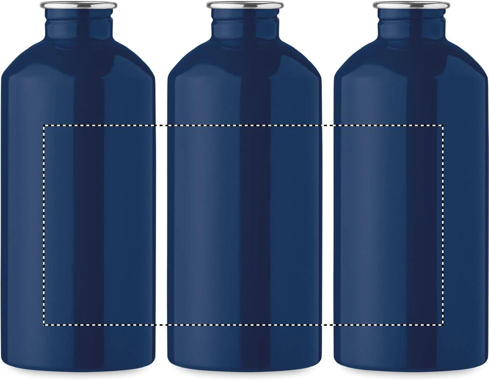 Jednostenná fľaša 500 ml REMID MOSS – francouzská námořnická modř – tlačová plocha – Dookola (rotačná sieťotlač)
