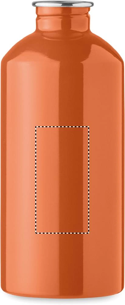 Jednostenná fľaša 500 ml REMID MOSS – oranžová – tlačová plocha – Predná strana