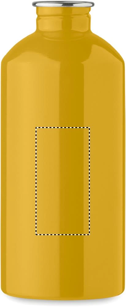 Jednostenná fľaša 500 ml REMID MOSS – ochre – tlačová plocha – Predná strana