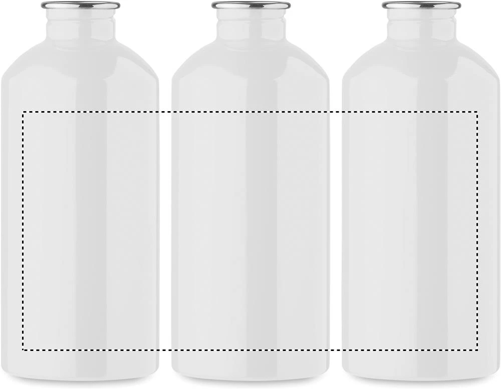 Jednostenná fľaša 500 ml REMID MOSS – bílá – tlačová plocha – Sublimácia