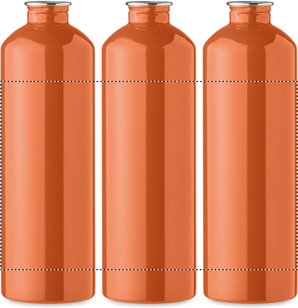 Jednostenná fľaša 750 ml REBIG MOSS – oranžová – tlačová plocha – 360 LASER