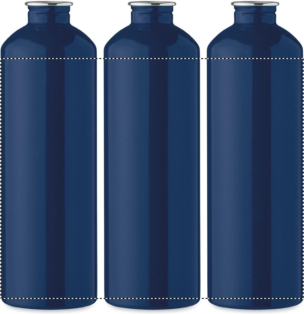Jednostenná fľaša 750 ml REBIG MOSS – francouzská námořnická modř – tlačová plocha – Dookola 360° – digitálna tlač