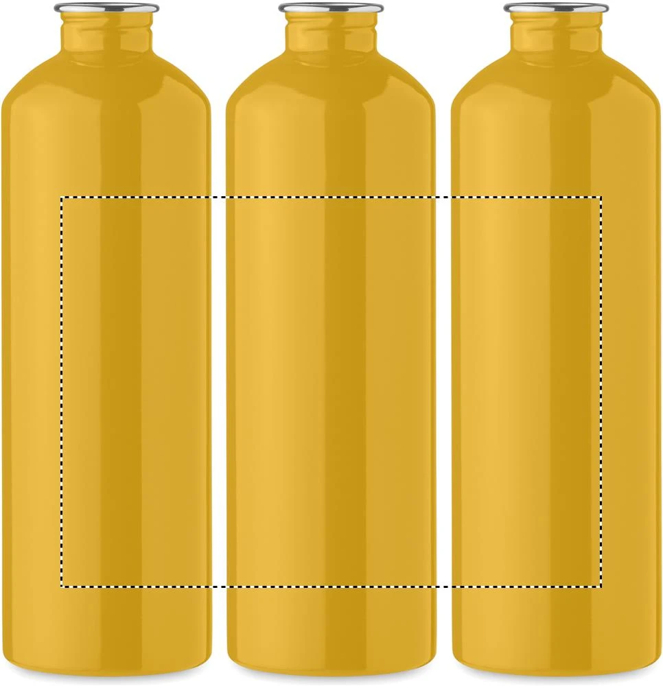 Jednostenná fľaša 750 ml REBIG MOSS – ochre – tlačová plocha – Dookola (rotačná sieťotlač)