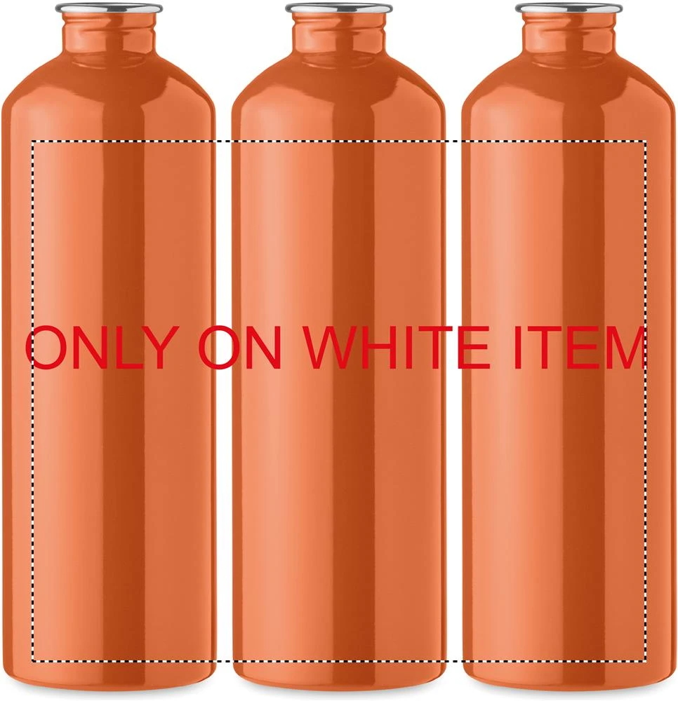 Jednostenná fľaša 750 ml REBIG MOSS – oranžová – tlačová plocha – Sublimácia