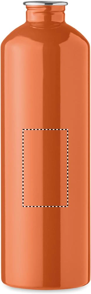 Jednostenná fľaša 750 ml REBIG MOSS – oranžová – tlačová plocha – Predná strana