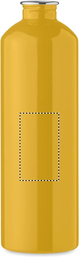 Jednostenná fľaša 750 ml REBIG MOSS – ochre – tlačová plocha – Predná strana